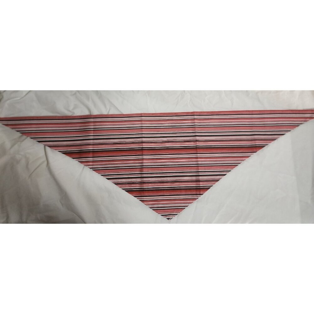 Rocfeit Pink Black White Red Striped Dog Bandana Large New‎